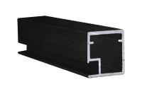 Профиль алюминиевый для рамочных фасадов Z-1 черный муар (L-6000) АЛЮТЕХ