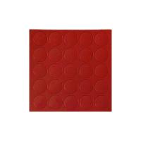 Заглушка самоприлипающая к конфирматам красный китайский (14110) FOLMAG (лист-25шт.)