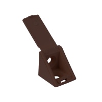 Уголок пластиковый одинарный 20*20 с крышкой совместно орех тёмный 1 (уп/500 шт) РБ — купить мебельную фурнитуру в Санкт-Петербурге | AKS мебель
