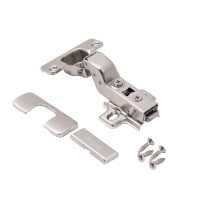 Петля внутренняя с доводчиком 48мм h2 clip-on PRIME by AKS (саморезы, заглушки) (упак. = 2 шт.) — купить мебельную фурнитуру в Санкт-Петербурге | AKS мебель
