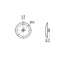 Заглушка пластик к шурупам темно-серый (05) PL (упак.-1тыс.шт.) — купить мебельную фурнитуру в Санкт-Петербурге | AKS мебель
