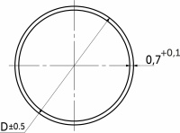 Труба d50 L-3000 (2,25кг/0,8мм), хром AKS — купить мебельную фурнитуру в Санкт-Петербурге | AKS мебель
