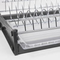 Сушка для посуды 700 HUGO с профилем, хром AKS — купить мебельную фурнитуру в Санкт-Петербурге | AKS мебель
