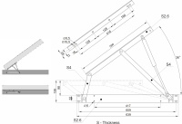 Механизм для подъема ортопедичского основания №559 ОЗМФ (компл. - правый, левый, без газ-лифтов) — купить мебельную фурнитуру в Санкт-Петербурге | AKS мебель
