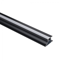 Профиль алюминиевый накладной/торцевой AVIOR, с экраном, цвет черный, 3м, AKS — купить мебельную фурнитуру в Санкт-Петербурге | AKS мебель
