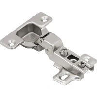 Петля полунакладная с пружиной 48мм h2 slide-on AKS 60г — купить мебельную фурнитуру в Санкт-Петербурге | AKS мебель
