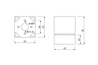 Опора меб. пласт. NMK 60 h61 регул. венге РП — купить мебельную фурнитуру в Санкт-Петербурге | AKS мебель
