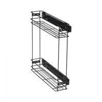 Выдвижная корзина-карго 150 крепл.боковое/универс., черный GRIDLI — купить мебельную фурнитуру в Санкт-Петербурге | AKS мебель
