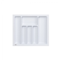 Лоток для столовых приборов 600 TR-04 (540～495*485～440*55), белый AKS — купить мебельную фурнитуру в Санкт-Петербурге | AKS мебель
