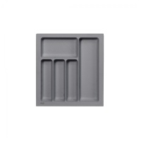 Лоток для столовых приборов 500 TR-04 (435～385*485～440*55), серый AKS — купить мебельную фурнитуру в Санкт-Петербурге | AKS мебель
