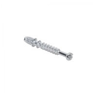 Шток эксцентрика с метрической резьбой 7*34/M6*8 цельнометаллический (уп/ 100 шт) AKS — купить мебельную фурнитуру в Санкт-Петербурге | AKS мебель
