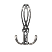 Крючок меб. трехрожковый мет. PALAZZO античное серебро AKS — купить мебельную фурнитуру в Санкт-Петербурге | AKS мебель
