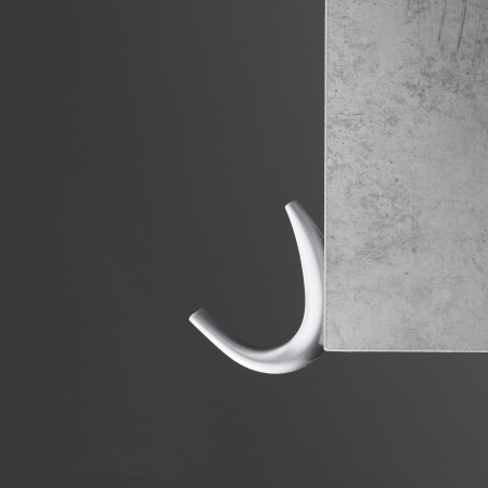 Крючок меб. двухрожковый мет. SKY хром AKS — купить мебельную фурнитуру в Санкт-Петербурге | AKS мебель
