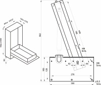Механизм для трансформации шкаф-кровати №582 ОЗМФ (компл. - правый, левый, без газ-лифтов, без стопора) — купить мебельную фурнитуру в Санкт-Петербурге | AKS мебель
