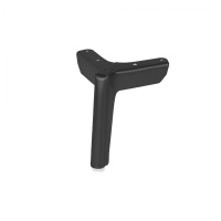 Опора меб. мет. TRIADA h120 угловая черный матовый AKS — купить мебельную фурнитуру в Санкт-Петербурге | AKS мебель
