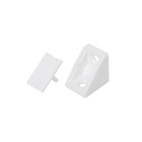 Уголок пластиковый одинарный P белый (01), (уп/100шт) РП — купить мебельную фурнитуру в Санкт-Петербурге | AKS мебель
