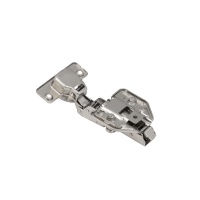 Петля полунакладная с доводчиком 48мм h3 clip-on AKS PLUS 3D (еврошурупы, заглушки) — купить мебельную фурнитуру в Санкт-Петербурге | AKS мебель
