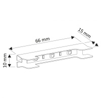 Клипса светодиодная Prismatic FT2D, 3диода, 12VDC/0,25W, металл, холод. белый, HLT — купить мебельную фурнитуру в Санкт-Петербурге | AKS мебель
