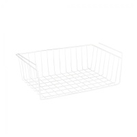 Корзина подвесная 400*255*140, белый РФ (на полку) — купить мебельную фурнитуру в Санкт-Петербурге | AKS мебель
