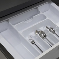 Лоток для столовых приборов 500 TR-02 (435～380*485～440*60), белый AKS — купить мебельную фурнитуру в Санкт-Петербурге | AKS мебель
