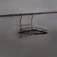 Корзина на трубу d16 угловая одинарная CWJ101 черная AKS — купить мебельную фурнитуру в Санкт-Петербурге | AKS мебель
