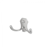 Крючок меб. двухрожковый мет. WP89 хром матовый GRIDLI — купить мебельную фурнитуру в Санкт-Петербурге | AKS мебель
