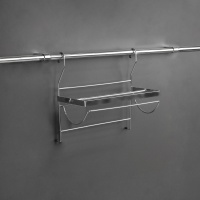 Корзина на трубу d16 для бумаги CWJ207 хром AKS LIGHT — купить мебельную фурнитуру в Санкт-Петербурге | AKS мебель
