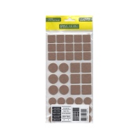 Подкладка самоприлипающая фетровая микс (d20, 20 х 20 - 15 штук d25, 25 х 25 - 6 штук) коричневая Pacific PC 6001 BR — купить мебельную фурнитуру в Санкт-Петербурге | AKS мебель
