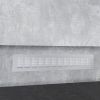 Решетка вентиляционная 480х60мм серебро алюминий AKS — купить мебельную фурнитуру в Санкт-Петербурге | AKS мебель
