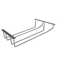 Держатель подвесной для бокалов двухрядный BJ005, хром РФ — купить мебельную фурнитуру в Санкт-Петербурге | AKS мебель
