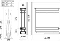 Выдвижная корзина-карго 200 NORWIG крепл.нижнее, хром AKS — купить мебельную фурнитуру в Санкт-Петербурге | AKS мебель
