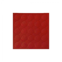 Заглушка самоприлипающая к конфирматам красный китайский (14110) FOLMAG (лист-25шт.) — купить мебельную фурнитуру в Санкт-Петербурге | AKS мебель
