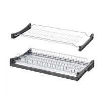 Сушка для посуды 700 HUGO с профилем, хром AKS — купить мебельную фурнитуру в Санкт-Петербурге | AKS мебель
