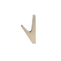 Крючок меб. однорожковый мет. FIX брашированное золото AKS — купить мебельную фурнитуру в Санкт-Петербурге | AKS мебель
