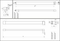 Рейлинг прямоугольный продольный Slimbox Evolution L-550 графит — купить мебельную фурнитуру в Санкт-Петербурге | AKS мебель
