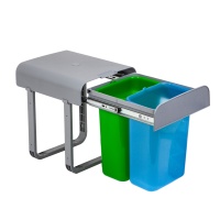 Мусорные контейнеры выдвижные 330 ALADIN (8LT, 8LT), цветной REJS — купить мебельную фурнитуру в Санкт-Петербурге | AKS мебель
