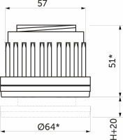 Заглушка на трубу d60, черный AKS — купить мебельную фурнитуру в Санкт-Петербурге | AKS мебель
