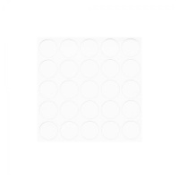 Заглушка самоприлипающая к конфирматам белый (14320) FOLMAG (лист-25шт.) — купить мебельную фурнитуру в Санкт-Петербурге | AKS мебель
