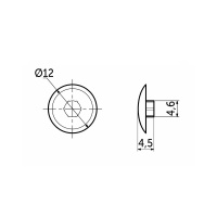 Заглушка пластик к конфирматам ольха (10) PL (упак.-1тыс.шт.) — купить мебельную фурнитуру в Санкт-Петербурге | AKS мебель
