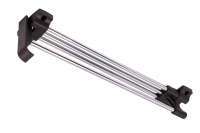 Выдвижная вешалка L-300 усиленная с ручкой, хром/черный GRIDLI — купить мебельную фурнитуру в Санкт-Петербурге | AKS мебель
