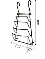 Корзина на трубу d16 для крышек CWJ204A хром AKS — купить мебельную фурнитуру в Санкт-Петербурге | AKS мебель
