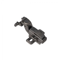 Петля д/алюм.рамки Z-1 внутренняя с доводчиком h0 clip-on AKS PLUS черная (саморезы, заглушки) — купить мебельную фурнитуру в Санкт-Петербурге | AKS мебель
