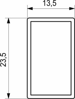Передний поперечный рейлинг внутреннего ящика Slimbox AKS L-1100 графит — купить мебельную фурнитуру в Санкт-Петербурге | AKS мебель
