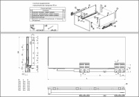 Система ящиков Slimbox Evolution L-550 H=199 белый SOFT CLOSE ДСП16мм — купить мебельную фурнитуру в Санкт-Петербурге | AKS мебель
