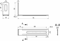 Уголок металлический (предохраняет от опрокидывания мебели) 75х30х15 (1,1), (уп/1тыс.шт) РП — купить мебельную фурнитуру в Санкт-Петербурге | AKS мебель
