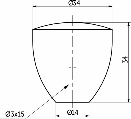 Ручка меб. кнопка деревянная №3, серая AKS — купить мебельную фурнитуру в Санкт-Петербурге | AKS мебель

