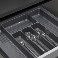 Лоток для столовых приборов 600 TR-03 (540～485*430～390*55), серый AKS — купить мебельную фурнитуру в Санкт-Петербурге | AKS мебель
