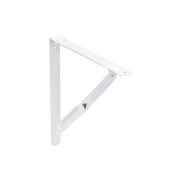 Полкодержатель складной 300 белый AKS (Модель 3) — купить мебельную фурнитуру в Санкт-Петербурге | AKS мебель
