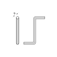 Ключ конфирматный 4,0мм S-образный AKS (упак.-2тыс.шт.) — купить мебельную фурнитуру в Санкт-Петербурге | AKS мебель
