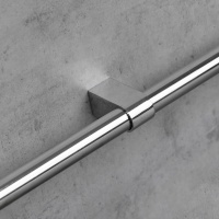 Держатель модерн, труба d16 хром AKS — купить мебельную фурнитуру в Санкт-Петербурге | AKS мебель
